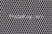 warp knitted 100%polyester mesh net hexagon lining tricot fabric for sportswear