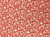 Geometric pattern crochet fabric polyester lace fabric