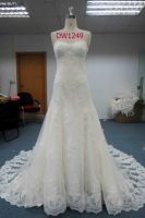 Sleeveless Crystal Organza Wedding Dress