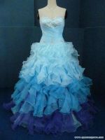2014Real Sample Women Sexy Satin Tulle Beads Sweetheart Long Evening Party Prom Dress Special Occasions