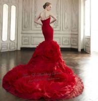 Sleeveless Appliqued Crystal Organza Wedding Dress