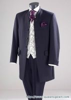 Custom made Notch Lapel Groom Tuxedos Best man Suit Wedding Groomsman/Men Suits Bride groom dress