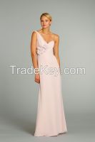 Grace Karin Stock Floor Length Chiffon One Shoulder Bridesmaid Dresses