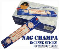 NAG CHAMPA Incense Fragrance Box SATYA NATURAL Incense Sticks 12X15gm