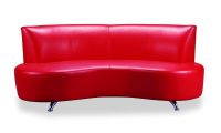 Modern Red hotel lounge leather sofa set MS2032