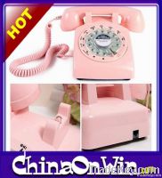 Vintage 1960's style Rotary dial old fashioned desk Telephone