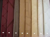 pu leather with embroidering