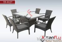 TF-9127Patio rattan/wicker dining set