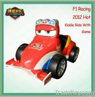 Hot kiddie ride with video game -F1 Racing car