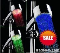 LED water saving shower head