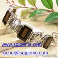 Fashion bracelets, fashion jewelry, gemstone -smoky quartz bracelet