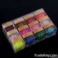 12 Color UV Gel Glitter Gel for Nail Art, Free Shipping