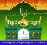 Mosque-shaped Alarm Prayer Clock-Green