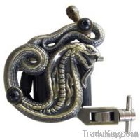 NEW TATTOO MACHINE /GUN - COBRA SNAKE -10 WRAP CUSTOM BUILT HANDMADE r