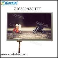 7.0 inch 800x480 TTL interface TFT LCD MODULE with resistive touchscreen CT070PPL07, replacement for AT070TN83.