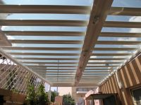 Waterproof aluminium shading systems with lexan (65% shading)