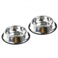 Stainless Steel Pet Dog Food Water Feeder Bowl Medium