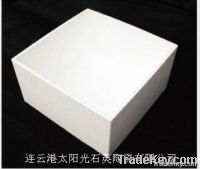 square quartz ceramics crucible for multcrystalline silicon ingot