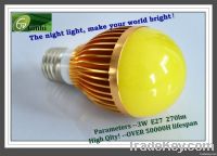 HOT! Ginhi E27 450lm led bulb lamps 3w