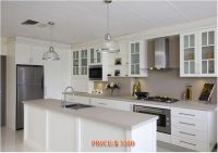 Kitchen Cabinet - white lacquer & melamine