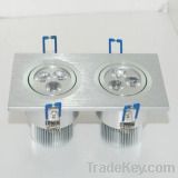 Cb-6052 (6*1W) LED Downlight Fixture Celling Ressesed Lighing Shell