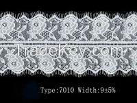 9. cm off white and black  double edge good quality french  lace trim wholesale