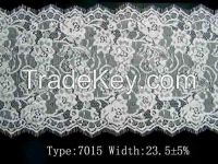 23 cm off white and full floral scallop edge lace trim wholesale