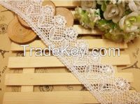 Top quality cheap price embroidery lace trim, trimmings for dresses