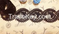 Fancy Embroidery lace trim wholesale