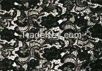Hot style polyester  water soluble embroidery lace fabric