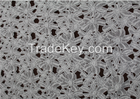 Big Leave pattern good quality guipure lace fabric
