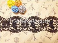 fashion  clothes lace embroidery designs prom dress voile Lace Trim