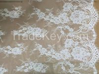 Raschel eyelash lace french lace with cord wedding dress lace fabric