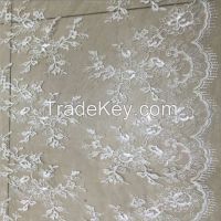 Corded Net high quality embroidered French wedding dress lace  African Swiss lace and trim