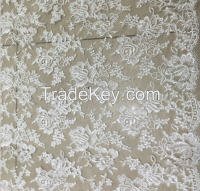 New Style corded French lace fabric African wedding lace fabric