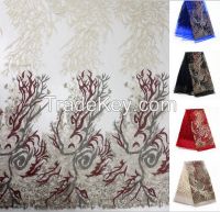 New style African embroidered lace fabric swiss lace wedding dress lace