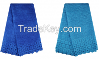 2015 Latest Solid color  embroidered African style Guipure French lace fabrics embroider lace wholesale 8 colors