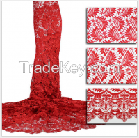 Fashion African water soluble lace fabric embroidered laces