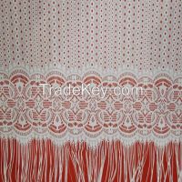 Hot Sale High quality Tassels edge raschel Lace Guipure french lace wholesale