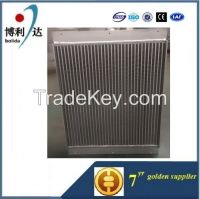 customized air cooled aluminum plate bar air compressor oil cooler