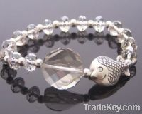 clear crystal fashion bracelet