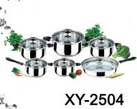 Stainless Steel 12pcs Cookware Set With 410s/s Or 210s/s