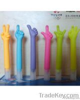 Plastic finger pen