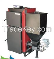 solid coal burner and central heater system