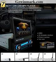 in-dash 1 Din 7 inch Car DVD player with GPS, DVD, digital TV, etc