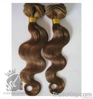 Hotsale 16 Inch Color #6 Indian Remy Hair Weaving