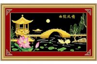 Embroidery cloth-song court amorous feelings