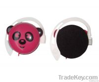 Cute promotional great stereo factory price earhook headphone