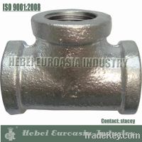 Galvanized Malleable Iron Pipe Fittings Tee 130