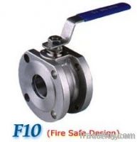 1 PC Wafer Type Flanged End Full Bore Ball Valve PN16/40